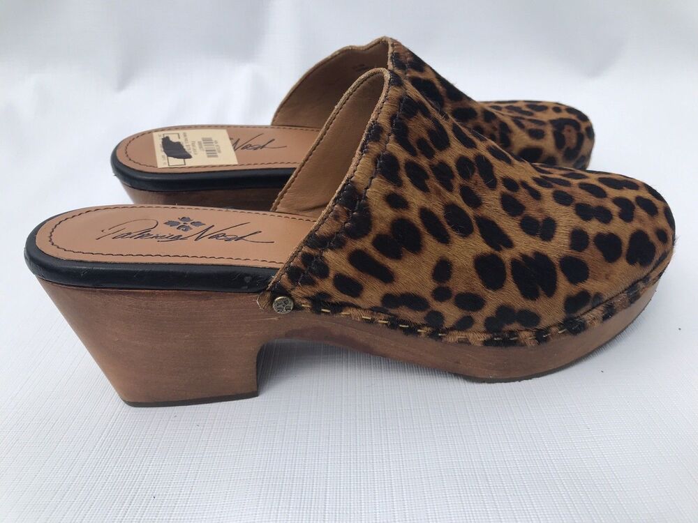 Patricia Nash Women's Laura Mules Hair Calf  Color Leopard Size 10 - Picture 2 of 9